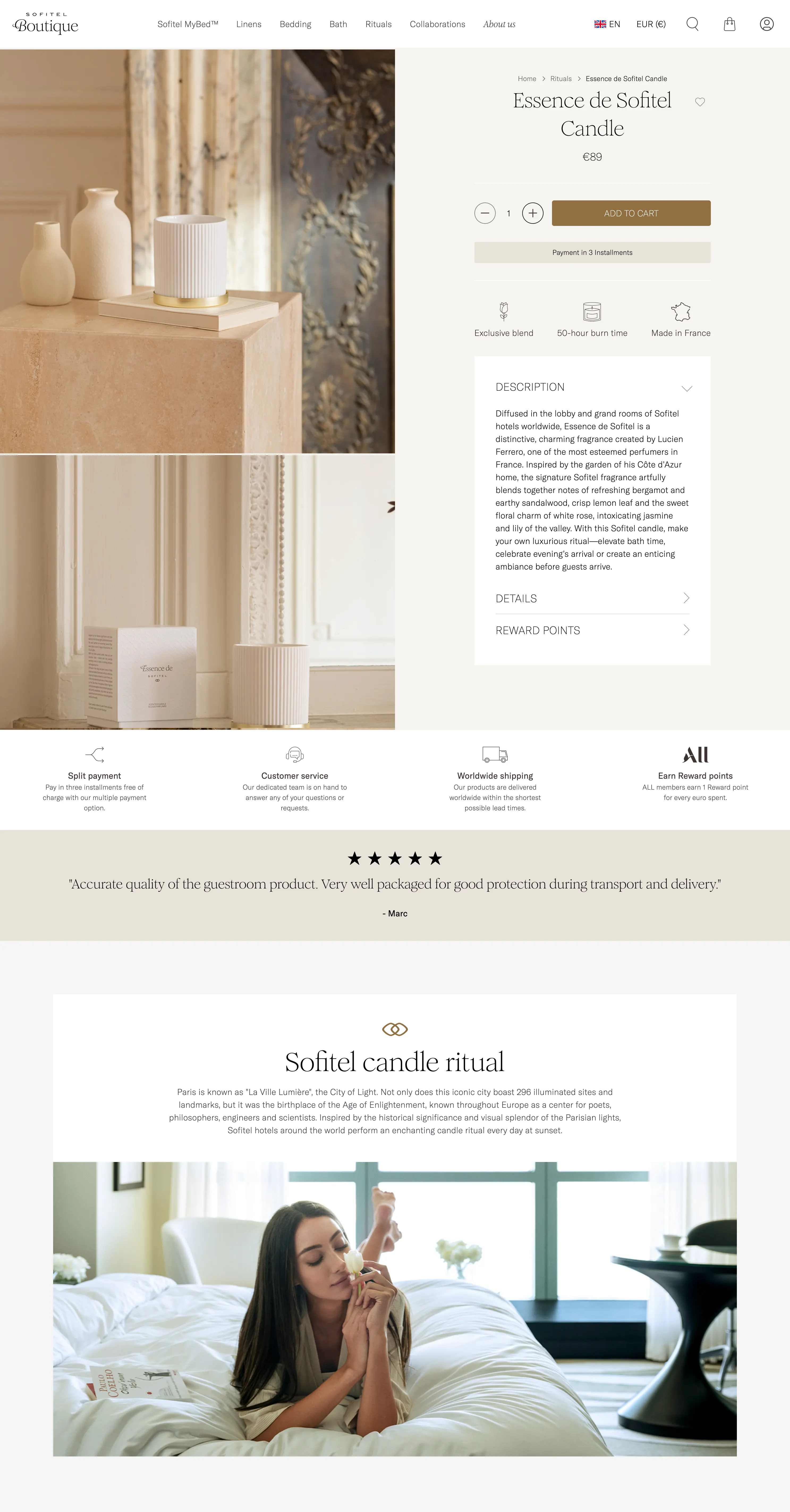 product page desktop screenshot